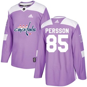 Ludwig Persson Men's Adidas Washington Capitals Authentic Purple Fights Cancer Practice Jersey