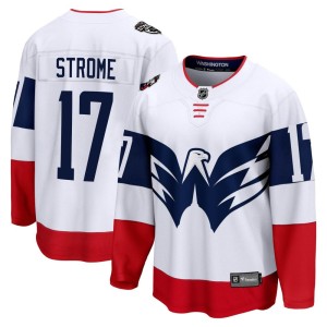 Dylan Strome Men's Fanatics Branded Washington Capitals Breakaway White 2023 Stadium Series Jersey