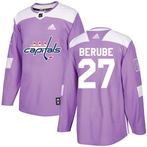 Craig Berube Youth Adidas Washington Capitals Authentic Purple Fights Cancer Practice Jersey