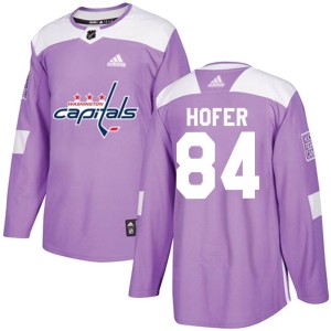 Ryan Hofer Youth Adidas Washington Capitals Authentic Purple Fights Cancer Practice Jersey