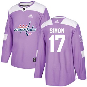 Chris Simon Youth Adidas Washington Capitals Authentic Purple Fights Cancer Practice Jersey
