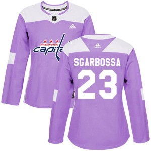 Michael Sgarbossa Women's Adidas Washington Capitals Authentic Purple Fights Cancer Practice Jersey