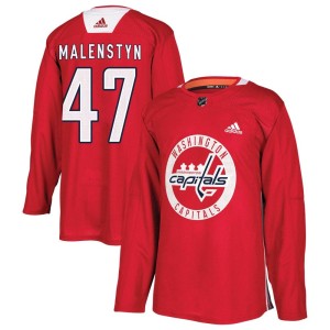 Beck Malenstyn Youth Adidas Washington Capitals Authentic Red Practice Jersey