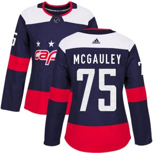 Tim McGauley Women's Adidas Washington Capitals Authentic Navy Blue 2018 Stadium Series Jersey