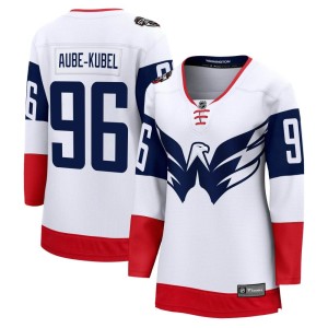 Nicolas Aube-Kubel Women's Fanatics Branded Washington Capitals Breakaway White 2023 Stadium Series Jersey