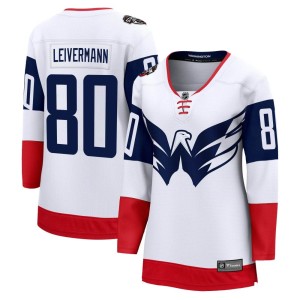 Nick Leivermann Women's Fanatics Branded Washington Capitals Breakaway White 2023 Stadium Series Jersey