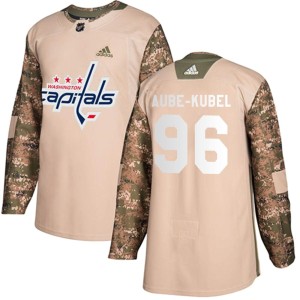Nicolas Aube-Kubel Men's Adidas Washington Capitals Authentic Camo Veterans Day Practice Jersey
