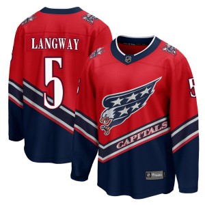Rod Langway Men's Fanatics Branded Washington Capitals Breakaway Red 2020/21 Special Edition Jersey