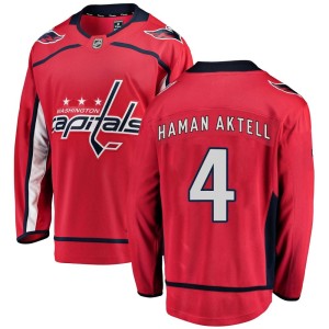 Hardy Haman Aktell Men's Fanatics Branded Washington Capitals Breakaway Red Home Jersey