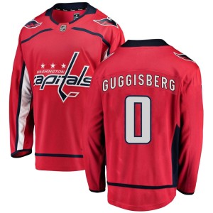 Peter Guggisberg Men's Fanatics Branded Washington Capitals Breakaway Red Home Jersey