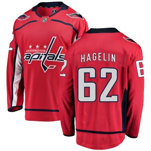 Carl Hagelin Men's Fanatics Branded Washington Capitals Breakaway Red Home Jersey