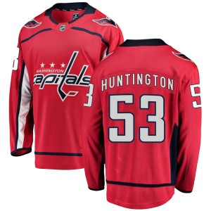 Jimmy Huntington Men's Fanatics Branded Washington Capitals Breakaway Red Home Jersey