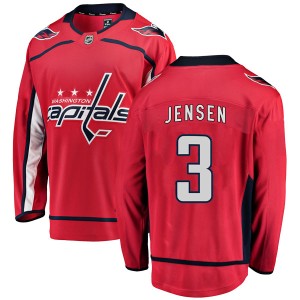 Nick Jensen Men's Fanatics Branded Washington Capitals Breakaway Red Home Jersey