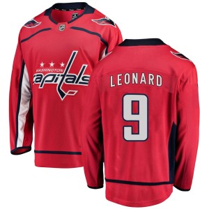 Ryan Leonard Men's Fanatics Branded Washington Capitals Breakaway Red Home Jersey