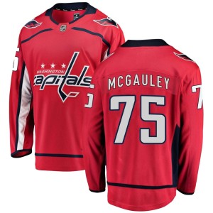 Tim McGauley Men's Fanatics Branded Washington Capitals Breakaway Red Home Jersey