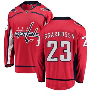 Michael Sgarbossa Men's Fanatics Branded Washington Capitals Breakaway Red Home Jersey