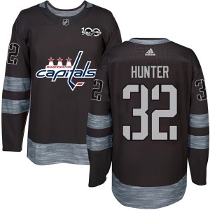 Dale Hunter Youth Washington Capitals Authentic Black 1917-2017 100th Anniversary Jersey