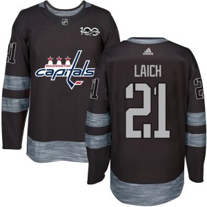 Brooks Laich Youth Washington Capitals Authentic Black 1917-2017 100th Anniversary Jersey