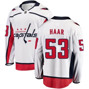 Garrett Haar Youth Fanatics Branded Washington Capitals Breakaway White Away Jersey