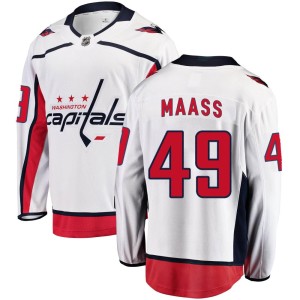 Benton Maass Youth Fanatics Branded Washington Capitals Breakaway White Away Jersey