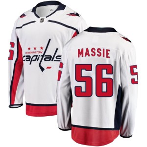 Jake Massie Youth Fanatics Branded Washington Capitals Breakaway White Away Jersey