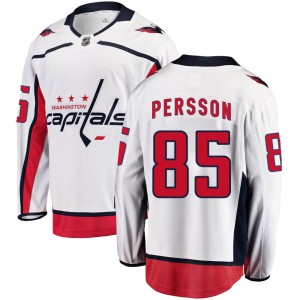 Ludwig Persson Youth Fanatics Branded Washington Capitals Breakaway White Away Jersey