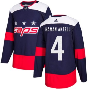 Hardy Haman Aktell Youth Adidas Washington Capitals Authentic Navy Blue 2018 Stadium Series Jersey