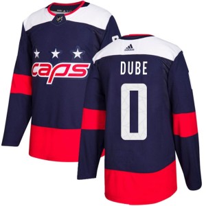 Pierrick Dube Youth Adidas Washington Capitals Authentic Navy Blue 2018 Stadium Series Jersey