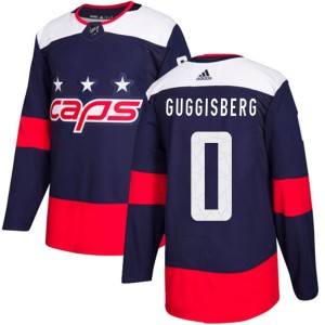 Peter Guggisberg Youth Adidas Washington Capitals Authentic Navy Blue 2018 Stadium Series Jersey
