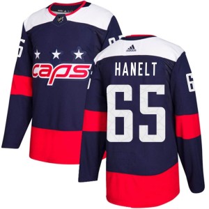 Haakon Hanelt Youth Adidas Washington Capitals Authentic Navy Blue 2018 Stadium Series Jersey