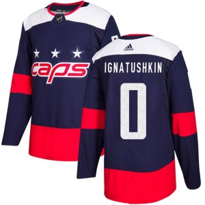 Igor Ignatushkin Youth Adidas Washington Capitals Authentic Navy Blue 2018 Stadium Series Jersey