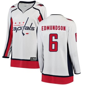 Joel Edmundson Women's Fanatics Branded Washington Capitals Breakaway White Away Jersey