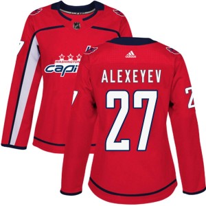 Alexander Alexeyev Women's Adidas Washington Capitals Authentic Red Home Jersey
