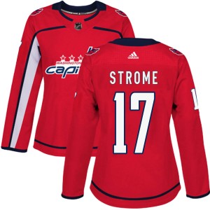 Dylan Strome Women's Adidas Washington Capitals Authentic Red Home Jersey