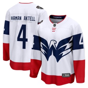 Hardy Haman Aktell Youth Fanatics Branded Washington Capitals Breakaway White 2023 Stadium Series Jersey