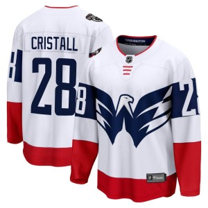 Andrew Cristall Youth Fanatics Branded Washington Capitals Breakaway White 2023 Stadium Series Jersey