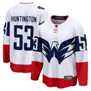 Jimmy Huntington Youth Fanatics Branded Washington Capitals Breakaway White 2023 Stadium Series Jersey
