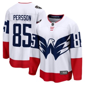 Ludwig Persson Youth Fanatics Branded Washington Capitals Breakaway White 2023 Stadium Series Jersey