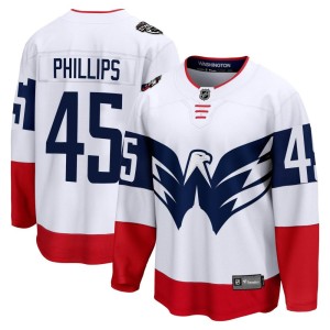 Matthew Phillips Youth Fanatics Branded Washington Capitals Breakaway White 2023 Stadium Series Jersey