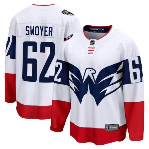 Colin Swoyer Youth Fanatics Branded Washington Capitals Breakaway White 2023 Stadium Series Jersey