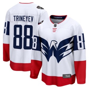 Bogdan Trineyev Youth Fanatics Branded Washington Capitals Breakaway White 2023 Stadium Series Jersey