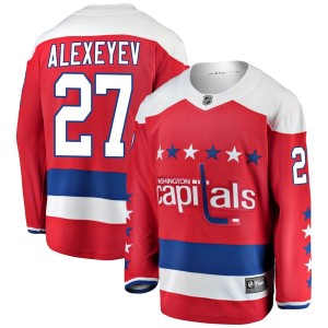 Alexander Alexeyev Men's Fanatics Branded Washington Capitals Breakaway Red Alternate Jersey