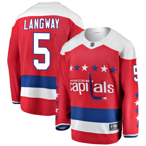 Rod Langway Men's Fanatics Branded Washington Capitals Breakaway Red