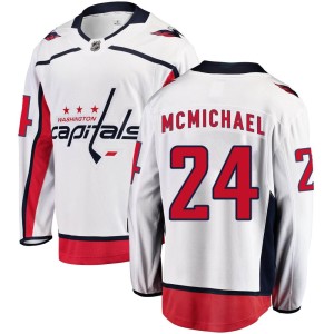Connor McMichael Men's Fanatics Branded Washington Capitals Breakaway White Away Jersey