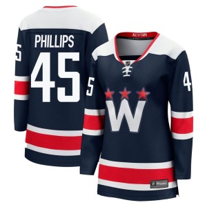 Matthew Phillips Women's Fanatics Branded Washington Capitals Premier Navy Breakaway 2020/21 Alternate Jersey