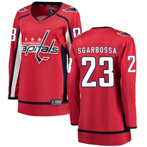 Michael Sgarbossa Women's Fanatics Branded Washington Capitals Breakaway Red Home Jersey