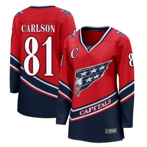 Adam Carlson Women's Fanatics Branded Washington Capitals Breakaway Red 2020/21 Special Edition Jersey