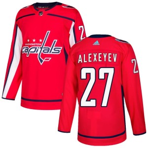Alexander Alexeyev Men's Adidas Washington Capitals Authentic Red Home Jersey