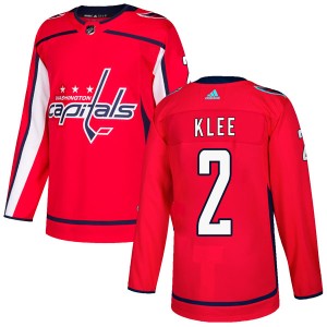 Ken Klee Men's Adidas Washington Capitals Authentic Red Home Jersey