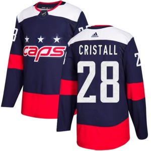 Andrew Cristall Men's Adidas Washington Capitals Authentic Navy Blue 2018 Stadium Series Jersey